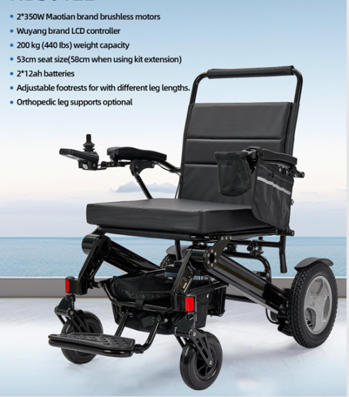 EeZeeGo-XXL Supreme carry weight 31.5 Stone Lightweight Folding Electric Wheelchair - Image 7